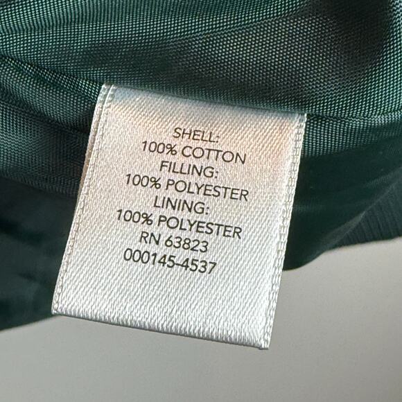 Cj Banks Bomber Jacket Women's 3X Kelly Green Quilted Corduroy Full Zip Outdoor - Picture 5 of 7